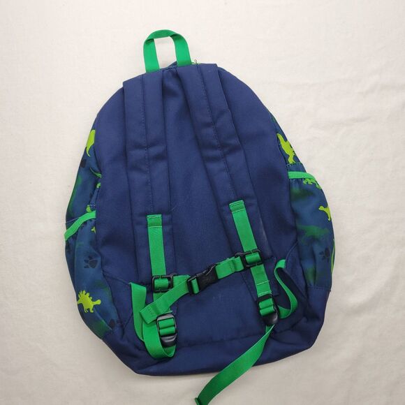 Vaschy Dinosaur Backpack 15″ x 11″ x 4.5″ Kids School Bag Navy Green Dino Print - Picture 2 of 6